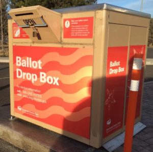 Oregon voter information: ballot drop box