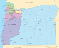 Oregon congressional districts